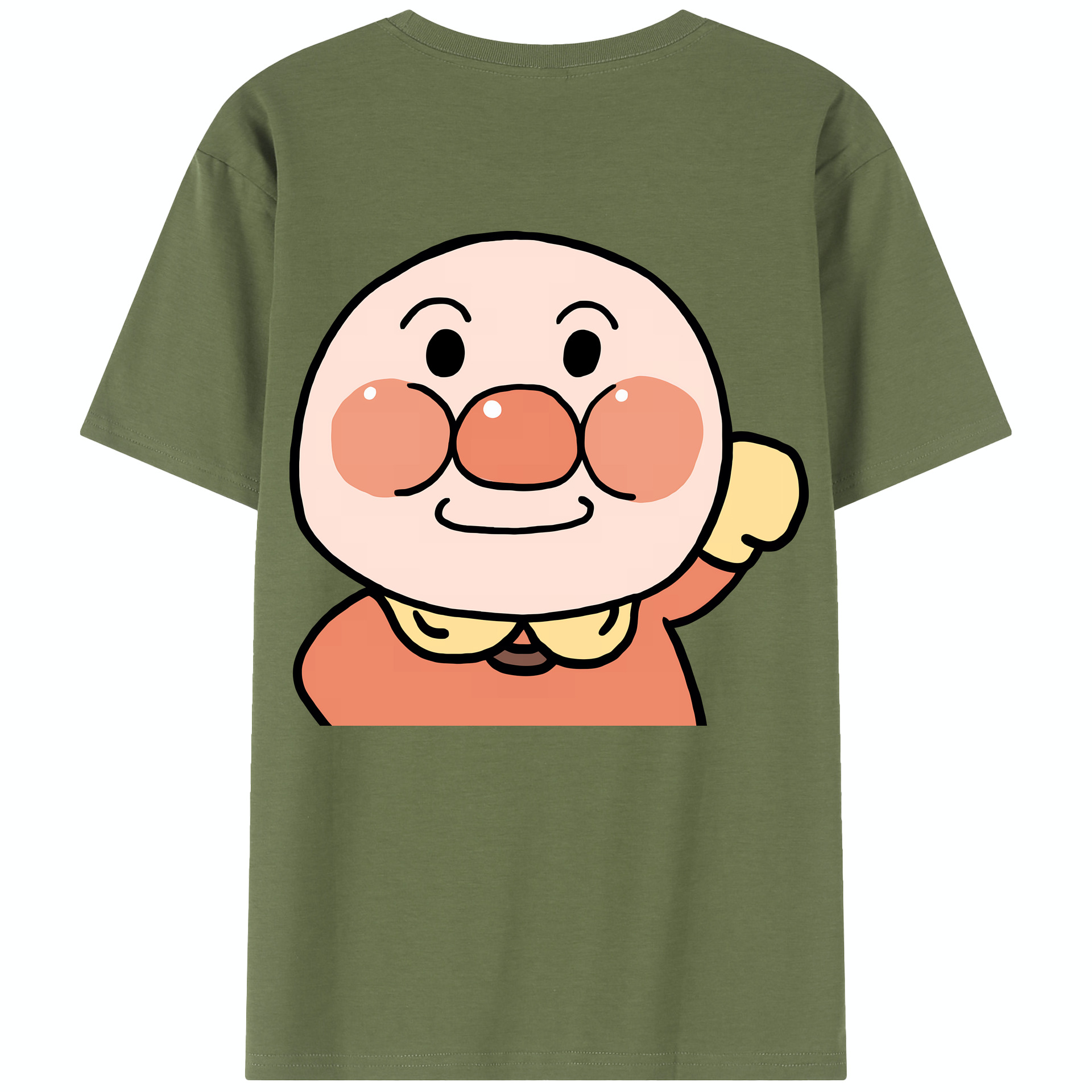 （画像用） アンパンマン Anpanman 綿100％半袖Tシャツ（背面プリント）